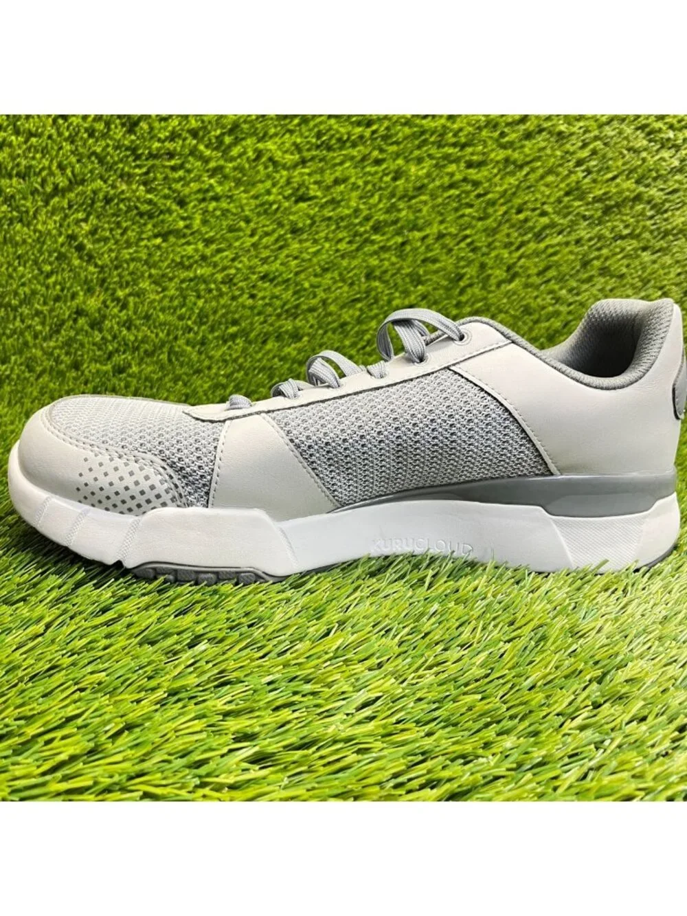 Kuru Quantum 2.0 Mens Size 11.5 Gray White Athletic Trail Running Shoes Sneakers